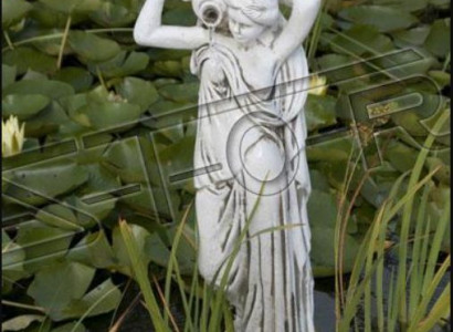 Garden figure "Mrs Fontaine" 76cm pond figure people cast stone
